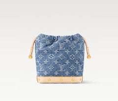Louis Vuitton Nano Noé Women's Classic Metal Hardware Brand Printed Removable Adjustable Shoulder Strap Denim Crossbody Bag Shoulder Bags Handbag #77378