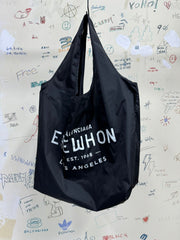 Balenciaga Men's Solid Color Letter Printed Nylon Shopper Handbag Tote Bag Bags #75822