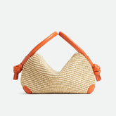 Bottega Veneta Loop Top Handle Women's Detachable Shoulder Strap Ring Handle Raffia And Leather Shoulder Bag Handbag Bags #77634
