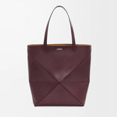 Loewe Women's XL Shiny Calfskin Puzzle Fold Tote Bag Vintage Solid Color Handbag Bags 0011091782 #81324