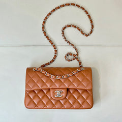 Chanel Women's Solid Color Classic Metal Chain Leather Flap Bag. Shoulder Bag Crossbody Bags #78116