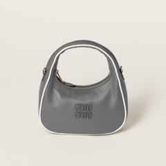 MiuMiu Wander Women's Zipper Closure Quilted Napa Leather Shoulder Crossbody Handbag Bag Bags #76557