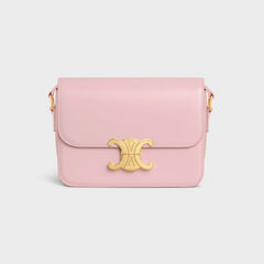 Celine Teen Triomphe Glossy Cow Leather Handbags Women's Temperament Luxury Solid Colour Temperament Crossbody Bag Logo Handbags Bag Bags #71965