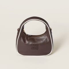 MiuMiu Wander Women's Zipper Closure Quilted Napa Leather Shoulder Crossbody Handbag Bag Bags #76557
