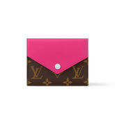 Louis Vuitton Women's Retro Fashion Logo Printing Folding Short Cowhide VICTORINE Wallet Bag Bags #77749