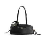Balenciaga Women's Carrie Small Bowling Bag Logo Printed Vintage Solid Color Leather Tote Shoulder Bags Ngvp 8329202ABNQ1000 #1511