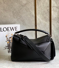 Loewe Classic Puzzle Cowhide Handbags Men Women Fashion Geometric Casual Temperament Commuter Crossbody Bag Bags #75373