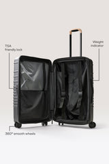 The Medium Check-In Roller in Black