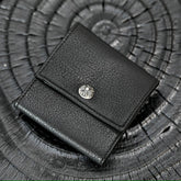 Chrome Hearts Luxury Fashion Trend Italian Cowhide 925 Sterling Silver Accessories Couple Men's And Women's Models Folding Card Case Card Holder Bags Bag #76515