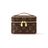 Louis Vuitton NICE NANO Women's Solid Color Classic Printed Leather Zipper Chain Makeup Bag Handbag Bags #77967