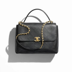 Chanel Spring And Summer Maxi Mouth Cover Bag With Handle Women's Temperament Fashion Luxury Gold Buckle Flap Bag Chain Clutch Bags AS5543-B20111-94305 #76836