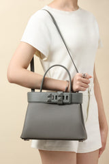Hermes Women's Medor Lock Closure Togo Cowhide Handbag Solid Color Shoulder Crossbody Bag Bags H085055CKAB Ngvp #1771