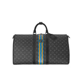 Louis Vuitton Keepall Bandoulière 55 Men's Solid Color Letter Print Removable Adjustable Shoulder Strap Leather And Canvas Handbag Shoulder Bag Bags #77243