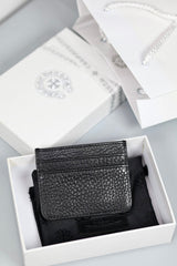 Chrome Hearts Luxury Fashion Trend Italian Cowhide 925 Sterling Silver Accessories Couple Men's And Women's Models Folding Card Case Card Holder Bags Bag #76516