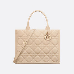 Dior Book Tote Women's Detachable Adjustable Shoulder Strap Rattan Checkered Cowhide Leather Solid Color Shopping Bag Single Shoulder Slanting Tote Bags #75338