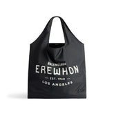Balenciaga Men's Solid Color Letter Printed Nylon Shopper Handbag Tote Bag Bags #75822