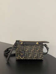 Fendi By The Way Soft Women's Adjustable Removable Shoulder Strap Solid Colour Brand Logo Cowhide Leather Single Shoulder Slanting Clutch Bag Bags #76953