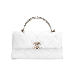 Chanel Women's Solid Color Diamond Pattern Chain Shoulder Strap Grain Embossed Leather Flap Bag Single Shoulder Handbag Crossbody Bags #77513