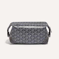 GOYARD Bowling 25 Men's and Women's Y-shaped Old-fashioned Full-print Zipper Leather Handbag Makeup Bag Bags #77132