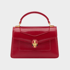 Bvlgari Women's Serpenti Forever Series Fashion Solid Color Mini Top Handle Bags Leather Bags #71971