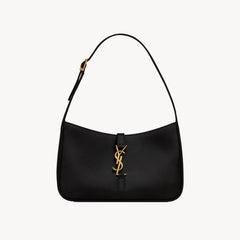 SAINT LAURENT LE 5 À 7 Women's Adjustable Shoulder Strap Solid Color Smooth Leather Shoulder Handbag Bag Bags #75551