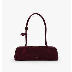 Alaia Le-Teckel Women's Goatskin Long Handle Handbag Solid Color Zipper Casual Shoulder Bag Bags #77835