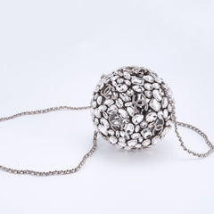 Chanel Women's Crystal Diamond Spherical Chain Single Shoulder Evening Bag Bags #77237