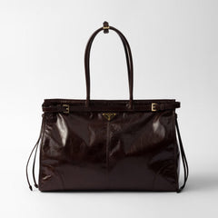 Prada Bonnie Soft Lux Women's Series Solid Color Oil-Waxed Leather Logo Handbag Casual Crossbody Bag Bags #77824