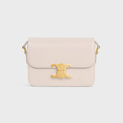 Celine Teen Triomphe Glossy Cow Leather Handbags Women's Temperament Luxury Solid Colour Temperament Crossbody Bag Logo Handbags Bag Bags #71965