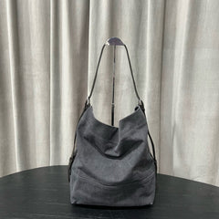 Lemaire Women's Canvas Tote Bag Fashion Trend Denim Splicing Leather Large Bags Shoulder Bag Ngvp #1733