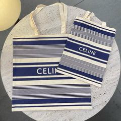 Celine Women's Striped Letter Print Casual Single Shoulder Tote Bag Bags (One Large and One Small Combination) #76985