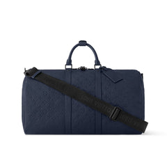 Louis Vuitton Keepall Bandoulière 50 Men's And Women's Detachable Adjustable Shoulder Strap Zipper Closure Canvas with Leather Shoulder Slanting Tote Travel Bag Bags #77955