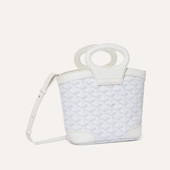 GOYARD Beluga Women's Y-shaped Floral Print Adjustable Detachable Shoulder Strap Canvas And Calfskin Shoulder Mini Bag Crossbody Handbag Bags #77441