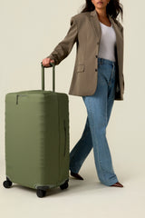 The Large Check-In Luggage Cover in Olive