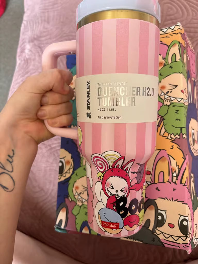 Labubu X Stanley Pink 40oz Tumbler
