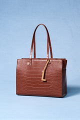 The Letter Charm in Camel