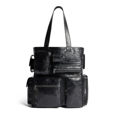 Balenciaga Men's Superbusy Tote Bag Sheepskin Oversized Solid Color Casual Handbag Bags 785296210C81000 #71975