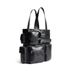 Balenciaga Men's Superbusy Tote Bag Sheepskin Oversized Solid Color Casual Handbag Bags 785296210C81000 #71975