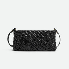 Bottega Veneta Kalimero Cha-Cha Women's Solid Color Zipper Closure Woven Cow Leather Tote Shoulder Bag Bags #75864