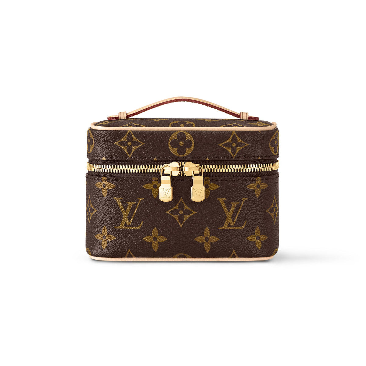 Louis Vuitton NICE NANO Women's Solid Color Classic Printed Leather Zipper Chain Makeup Bag Handbag Bags #77967