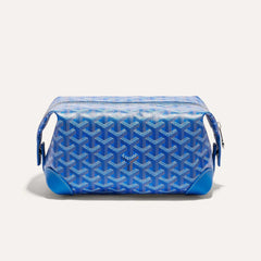GOYARD Bowling 25 Men's and Women's Y-shaped Old-fashioned Full-print Zipper Leather Handbag Makeup Bag Bags #77132
