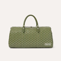 GOYARD Boston Men's And Women's Old Flower Full Print Canvas Collocation Cowhide Shoulder Cross Handbag Travel Bag Bags #76641
