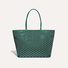 GOYARD Artois Men's Women's Y Word Old Flower Full Print Leather Shoulder Bag Zipper Closure Casual Tote Bags #77388