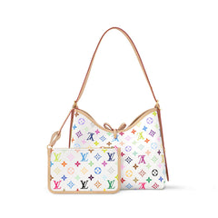 Louis Vuitton LV x TM CARRYALL Women's Detachable Adjustable Shoulder Strap Colorful Logo Printed Coated Canvas Tote Shoulder Bag Bags #75793