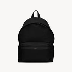 CITY Saint Laurent Embroidered Letter Fabric Leather Panel Backpack Schoolbag Bag Bags #76462